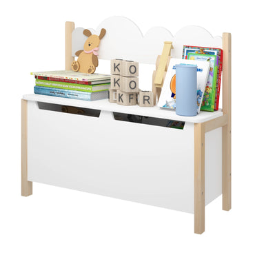 Banc pour enfants avec dossier et espace de rangement