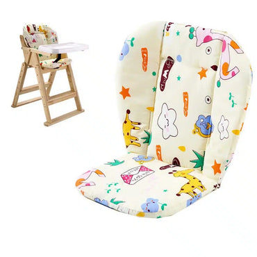 Coussin pour chaise haute et poussette jaune