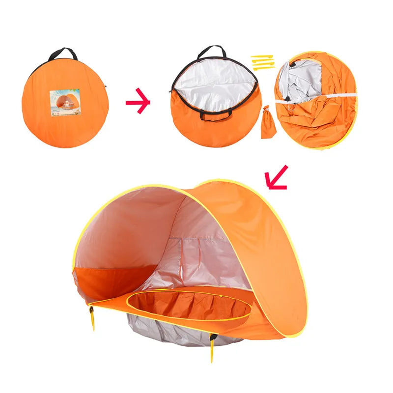 Tente de plage pop-up anti UV