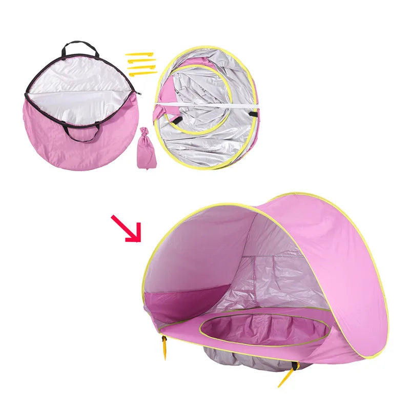Tente de plage pop-up anti UV