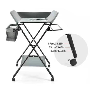 Table à langer pliable avec rangements