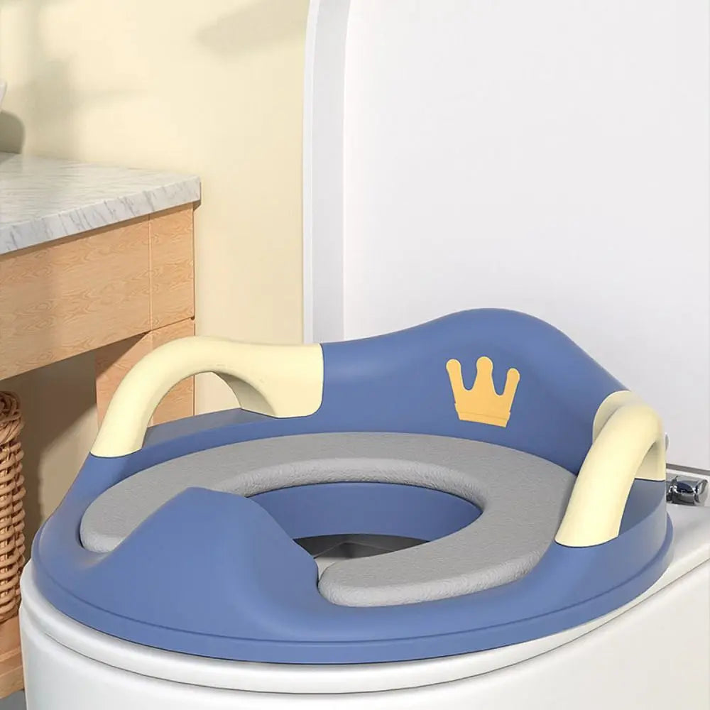 Siège réducteur de toilette pour enfants à motif couronne