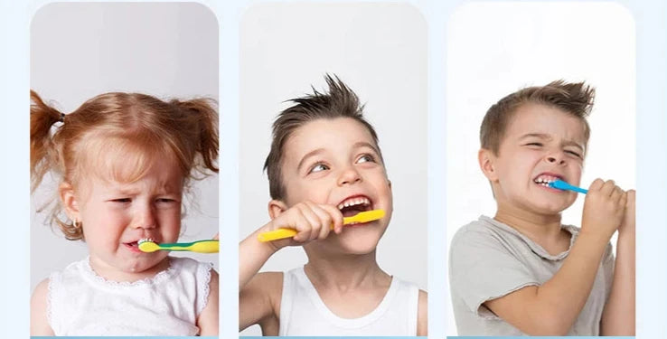 Brosse à dents électrique en forme de U pour enfants de 6 à 12 ans