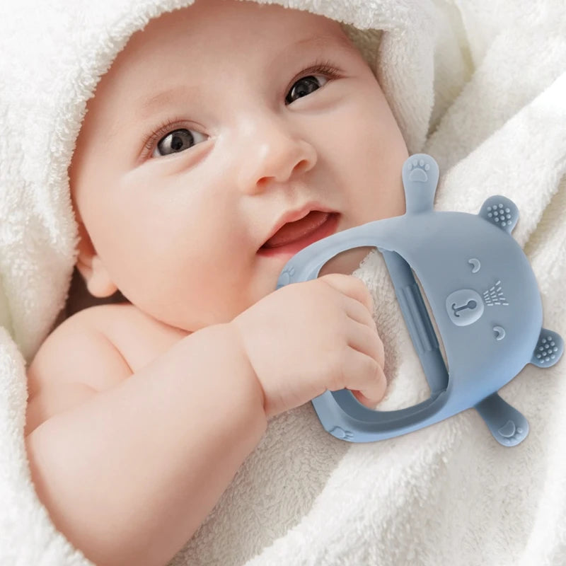 Anneau de dentition en silicone pour bébé