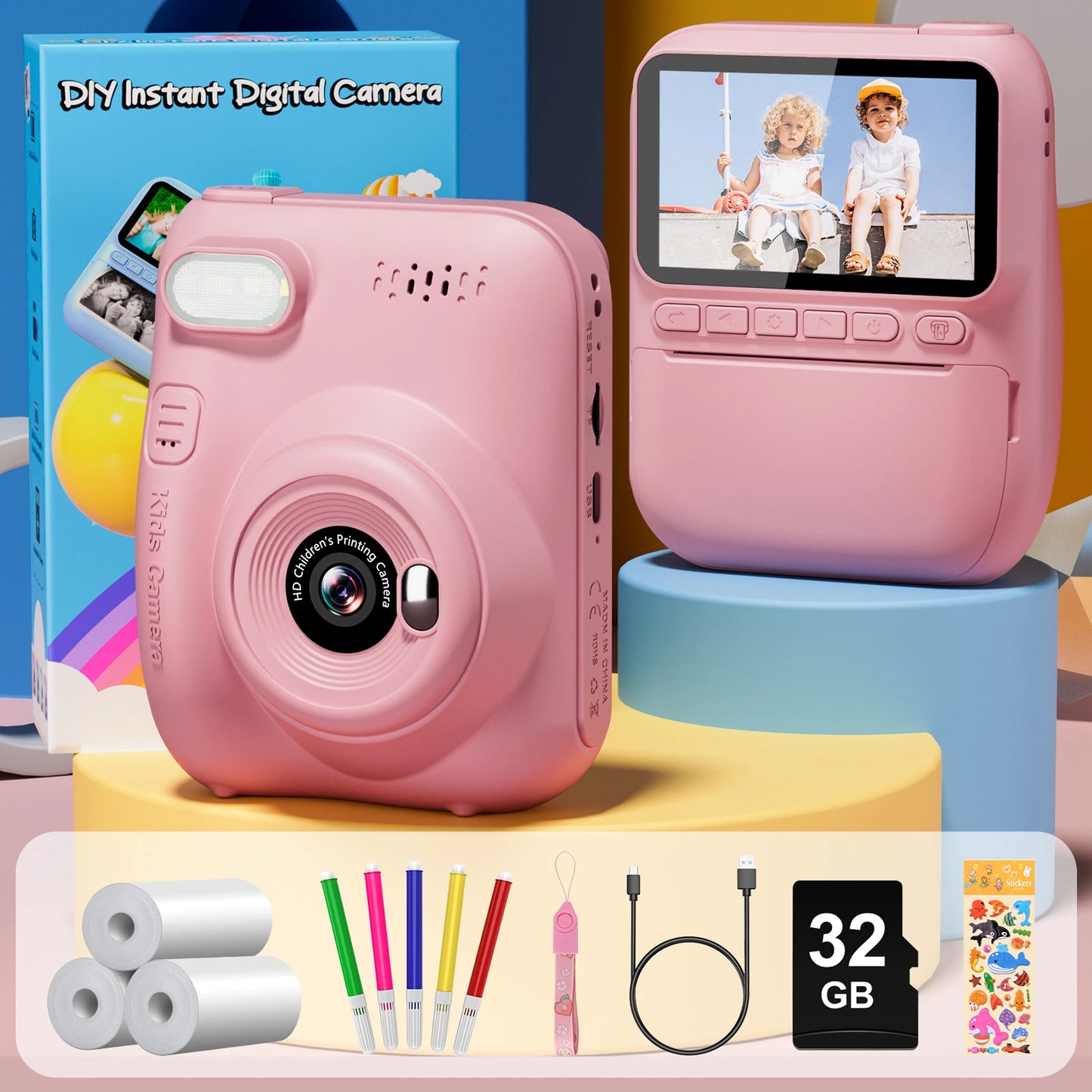 Appareil photo numérique Portable Gofunly à impression instantanée