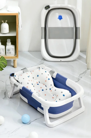 Baignoire pliable pour bébé avec affichage de température