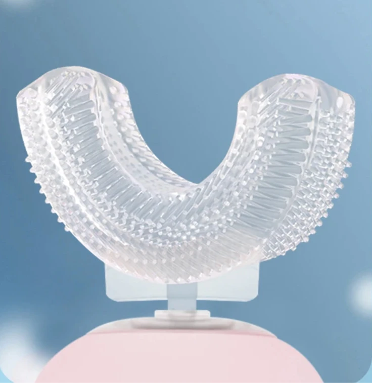 Brosse à dents électrique en forme de U pour enfants de 6 à 12 ans