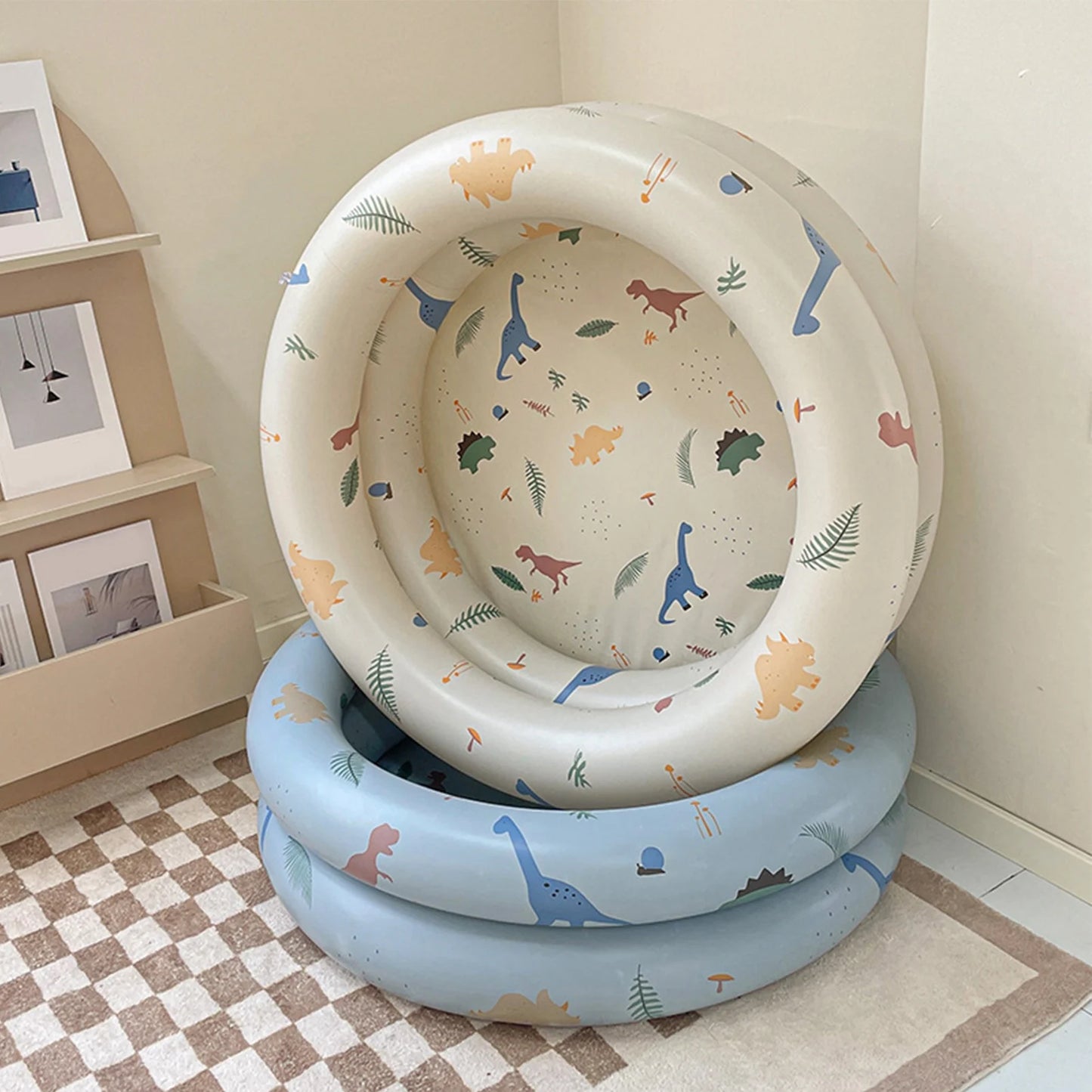 Piscine gonflable résistante pour bébé, style rétro