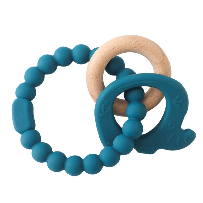 Anneau de dentition en silicone pour bébé