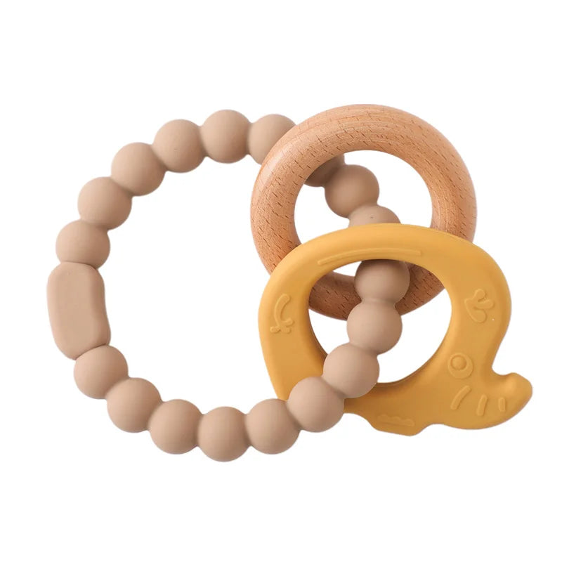 Anneau de dentition en silicone pour bébé