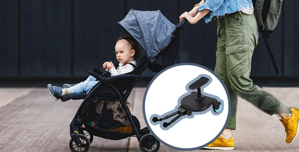Adaptateur marchepied universel 2 en 1 pour poussette, avec siège pour deuxième enfant