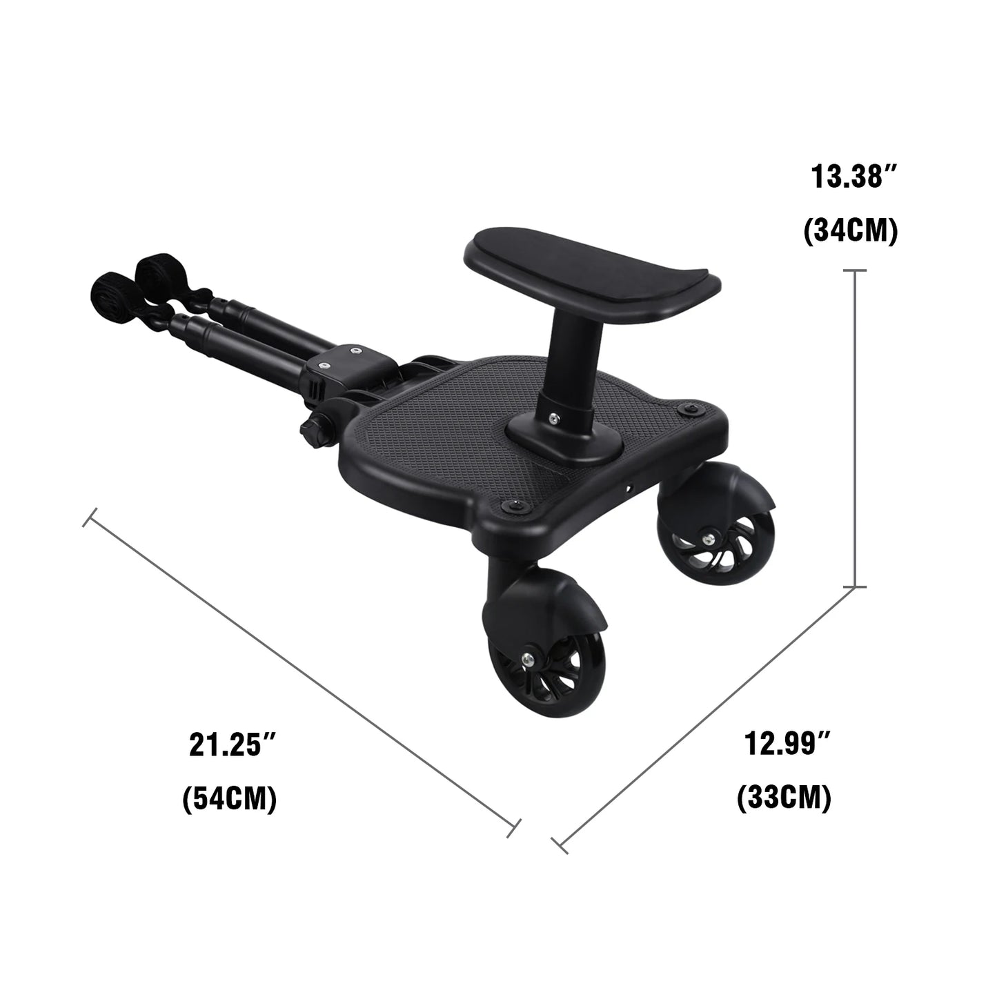 Adaptateur marchepied universel 2 en 1 pour poussette, avec siège pour deuxième enfant