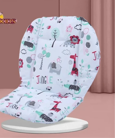 Coussin pour chaise haute et poussette motif jungle