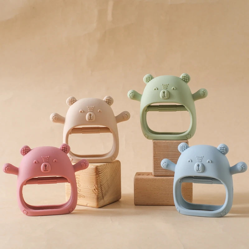 Anneau de dentition en silicone pour bébé