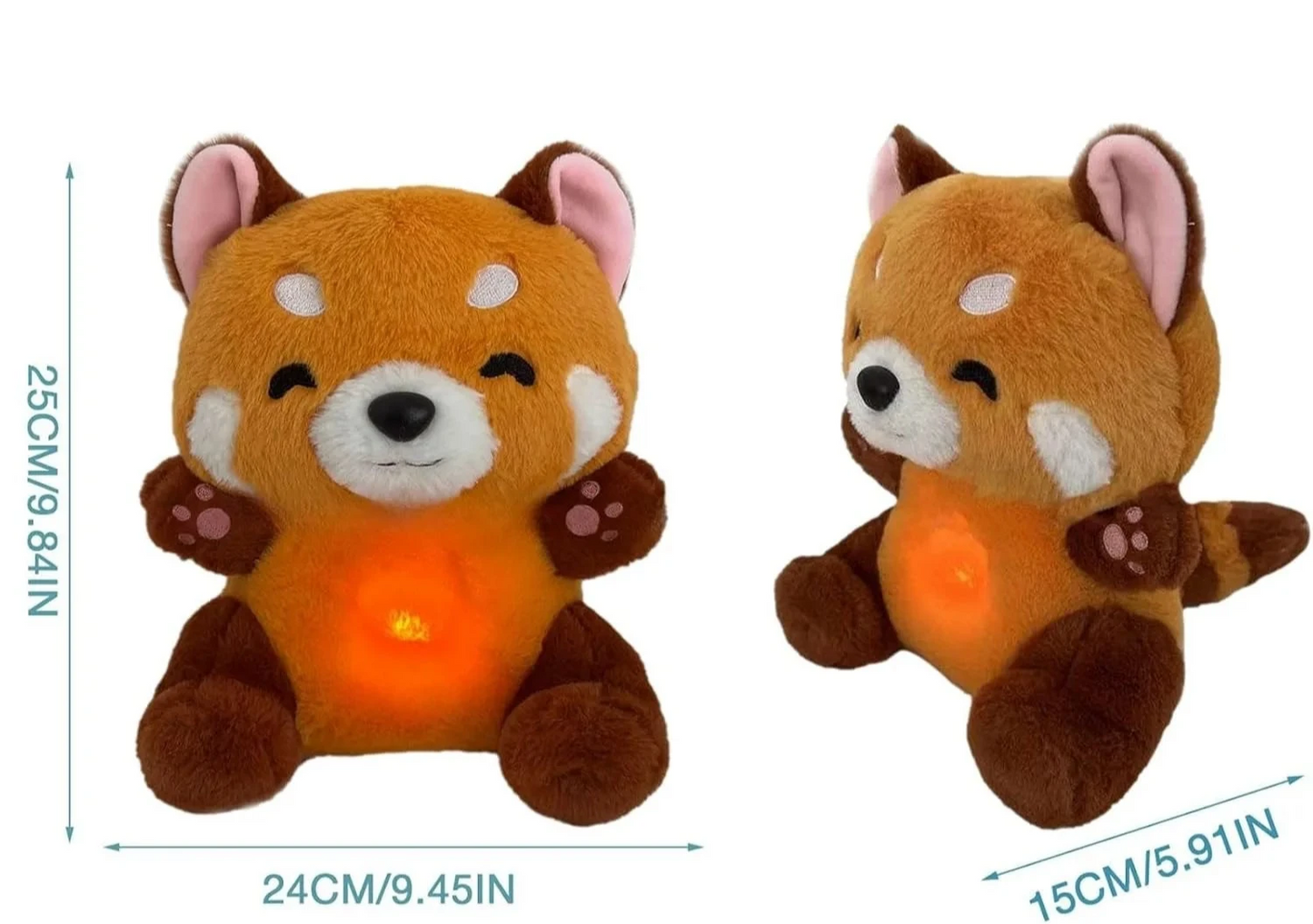 Peluche apaisante Panda Roux