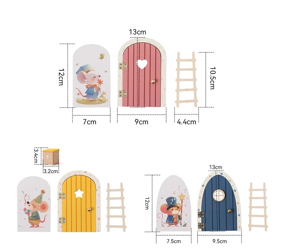 Décoration Porte de la petite souris et boîte à dents