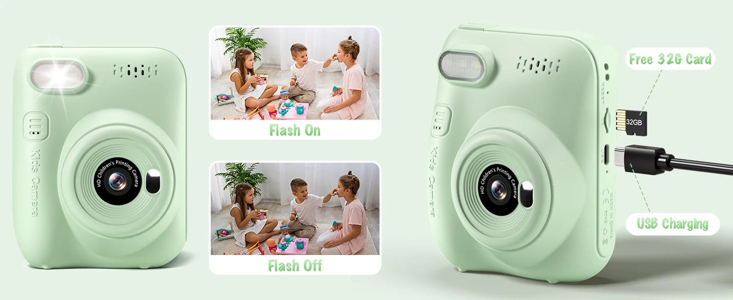 Appareil photo numérique Portable Gofunly à impression instantanée