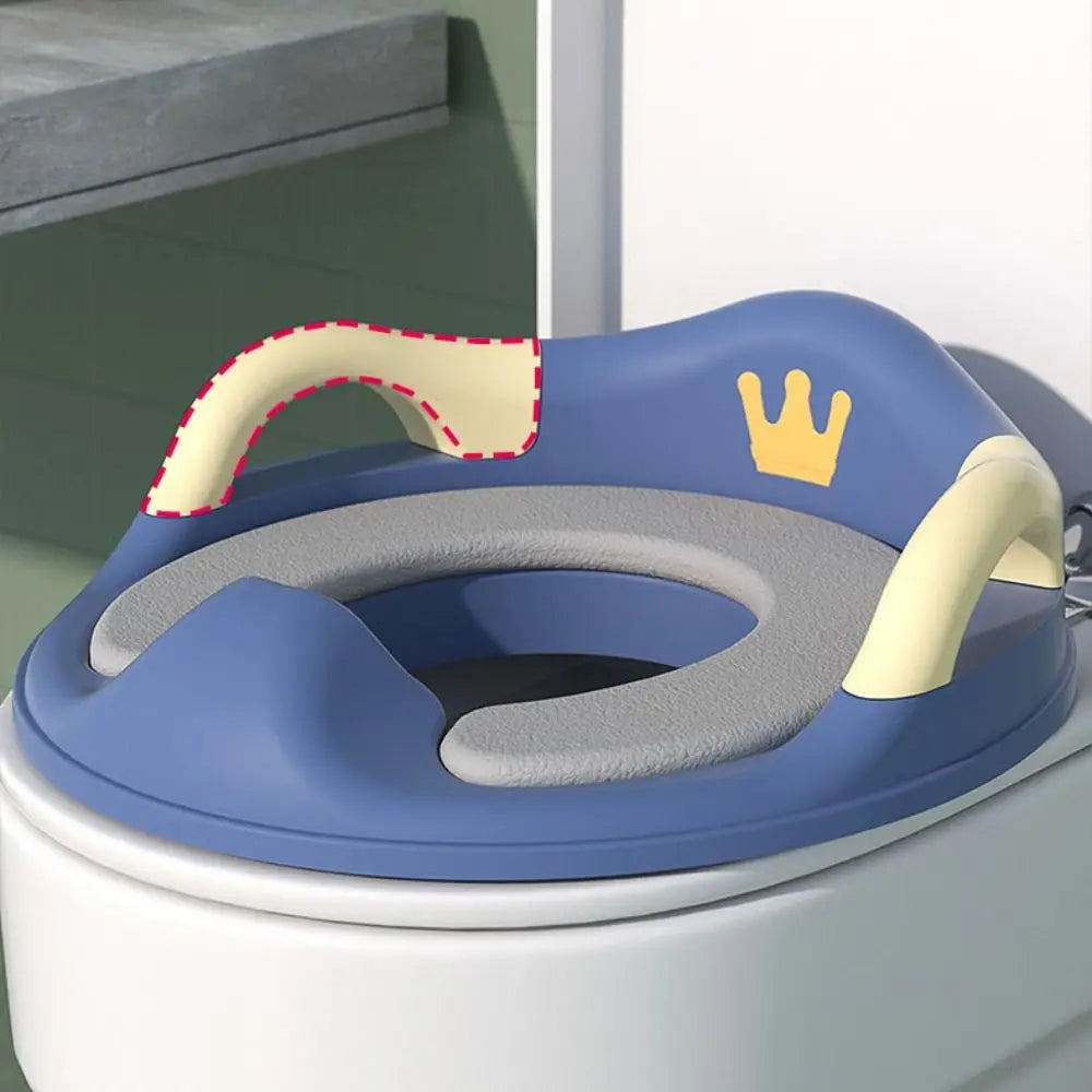 Siège réducteur de toilette pour enfants à motif couronne