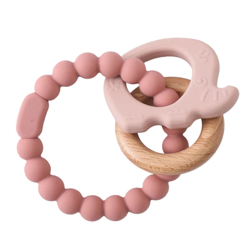Anneau de dentition en silicone pour bébé