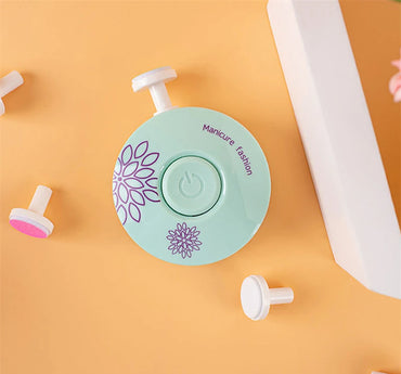 Coffret lime à ongles électrique pour bébé avec 6 embouts