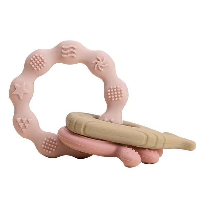Anneau de dentition en silicone pour bébé