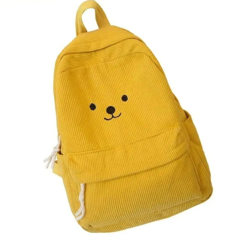 sac à dos en velours côtelé