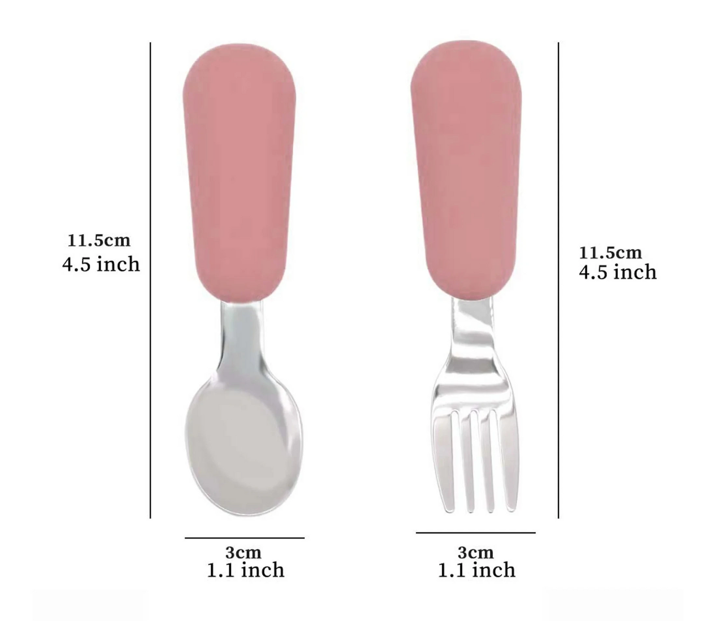 Fourchette et cuillère d'alimentation pour bébé