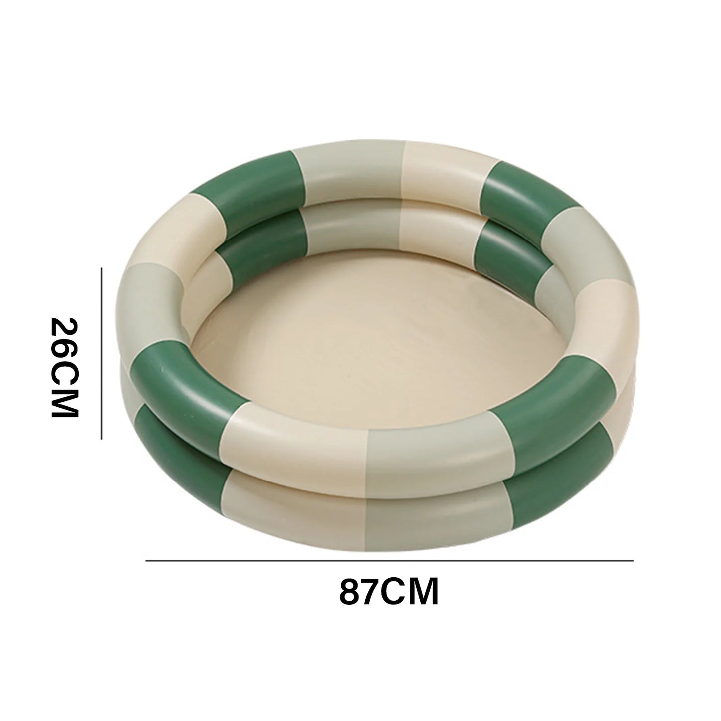 Piscine gonflable résistante pour bébé, style rétro