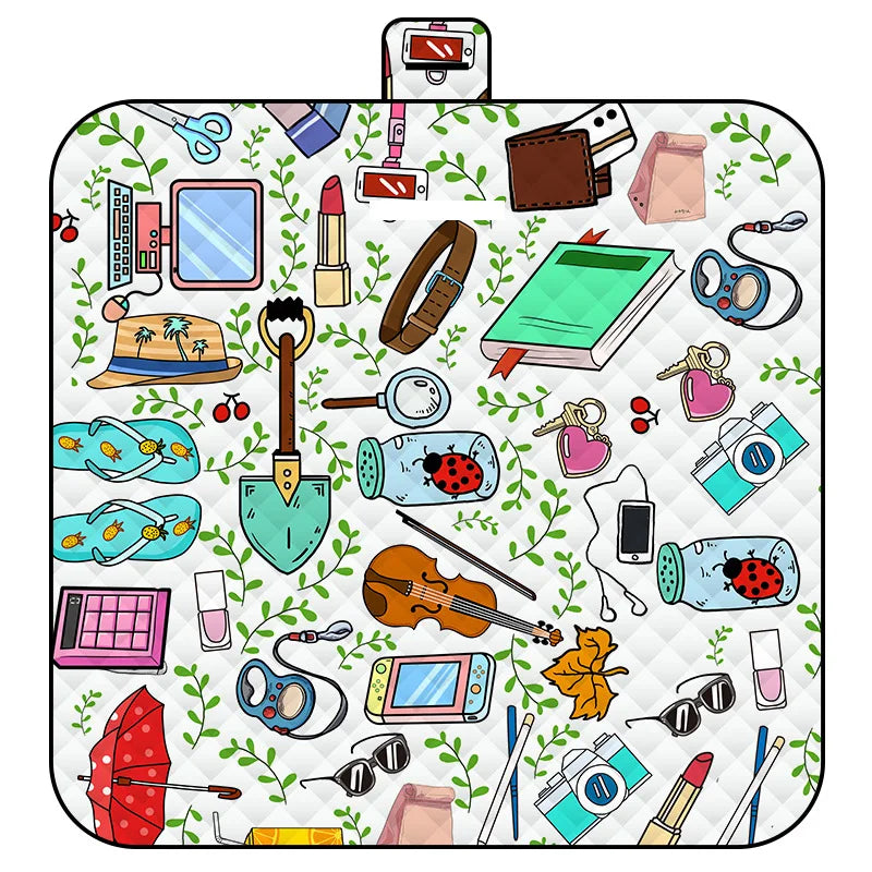 Tapis de pique-nique portable, pliable et imperméable