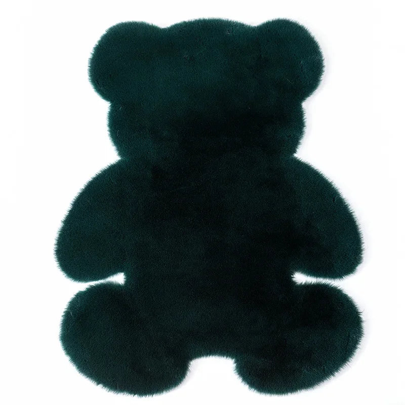 Tapis colorés super doux en forme d'ours