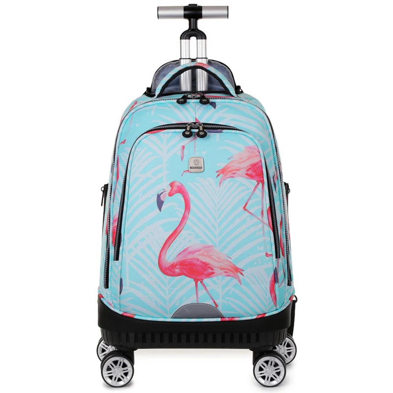 Sac à dos roulant pour ados Cartable à roulettes collège lycée