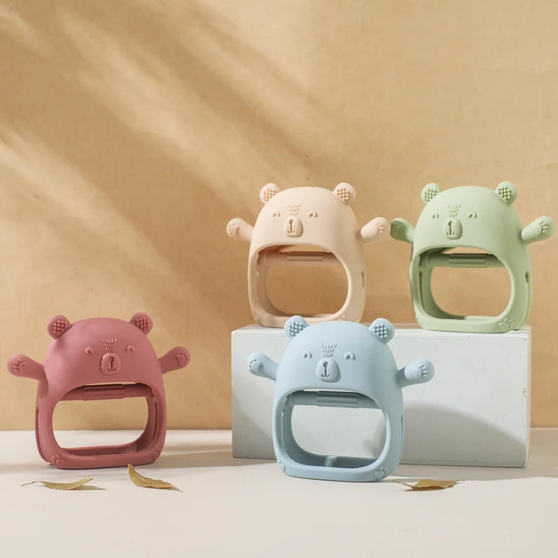 Anneau de dentition en silicone pour bébé