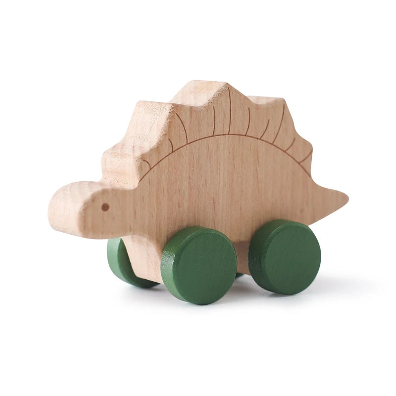 Jouets en bois pour bébé - collection dinosaures
