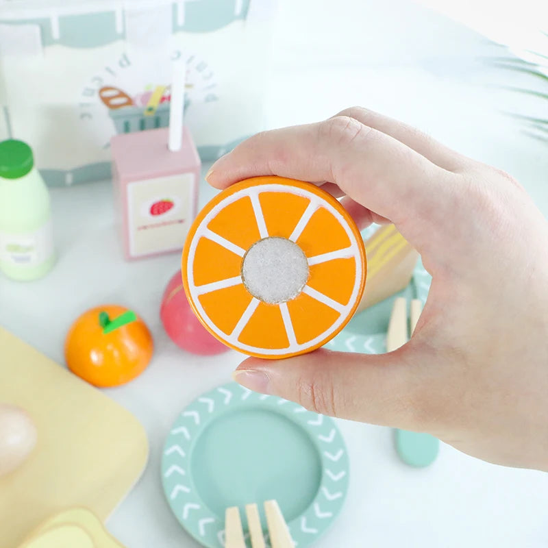 Ensembles de jeux en bois Petit-déjeuner ou Pique-nique pour enfants