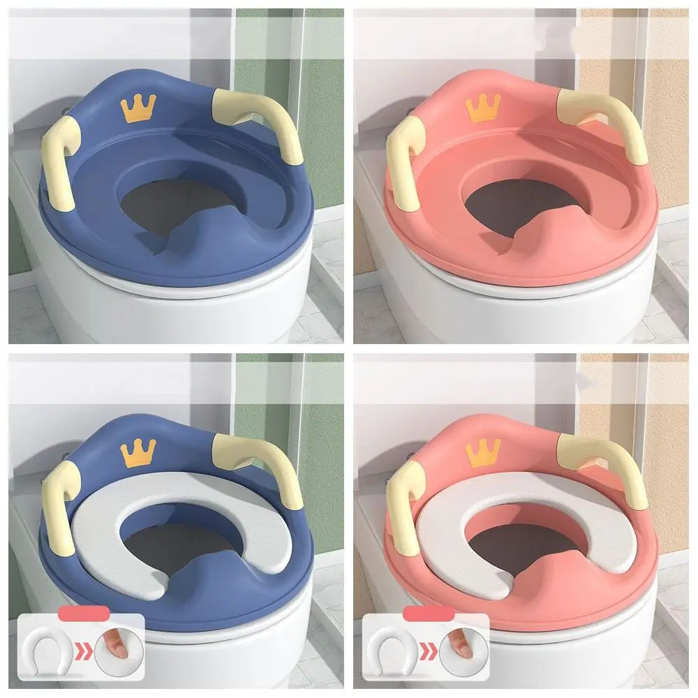 Siège réducteur de toilette pour enfants à motif couronne