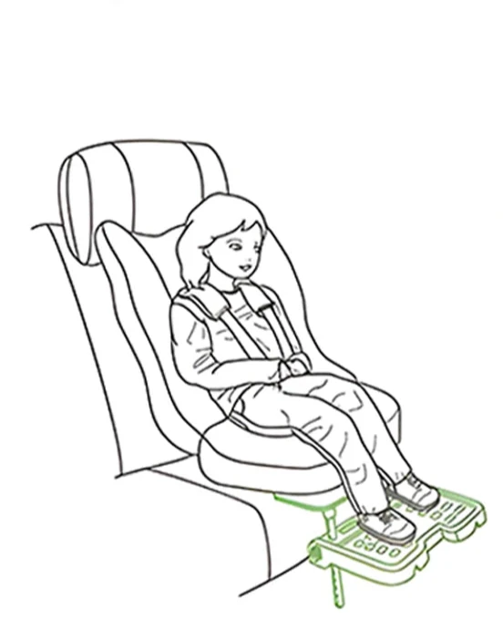 Repose-pieds réglable pour siège de voiture ou pour poussette
