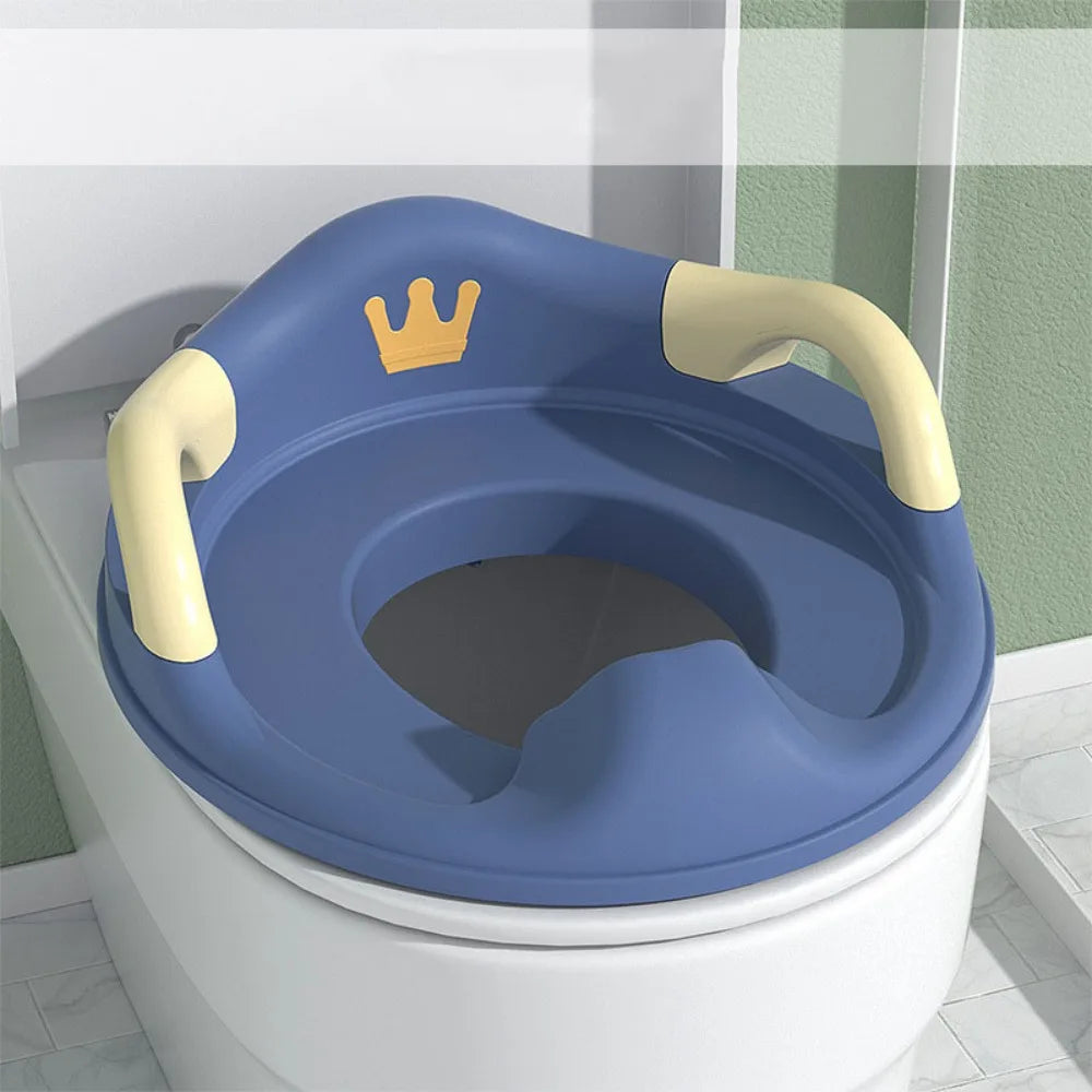 Siège réducteur de toilette pour enfants à motif couronne