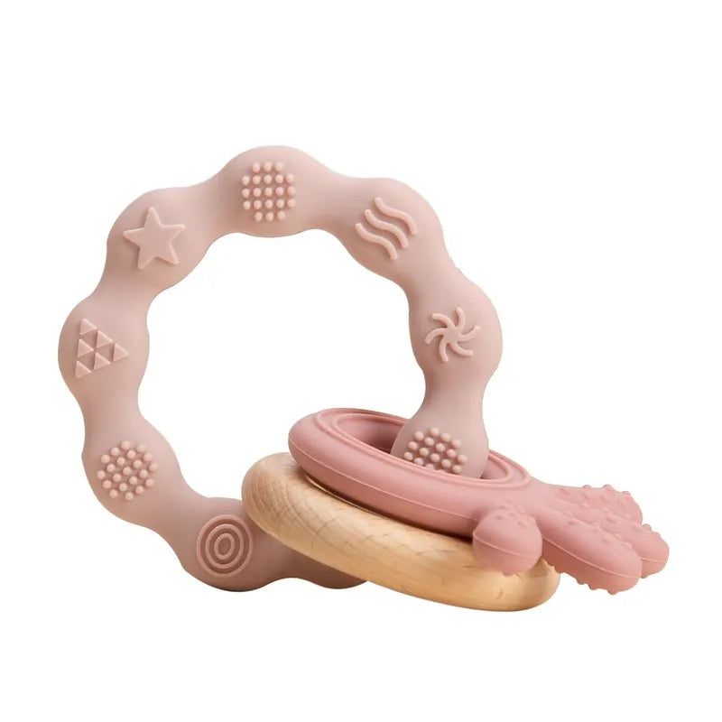 Anneau de dentition en silicone pour bébé