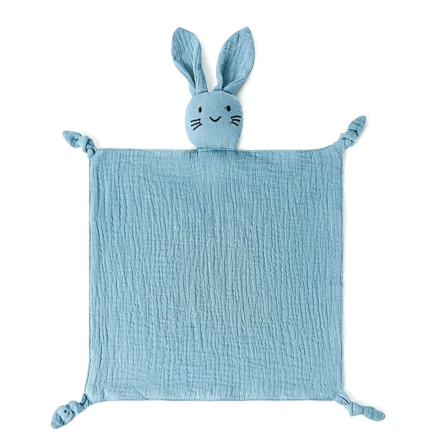 Doudou lapin en gaze de coton