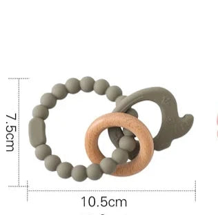Anneau de dentition en silicone pour bébé