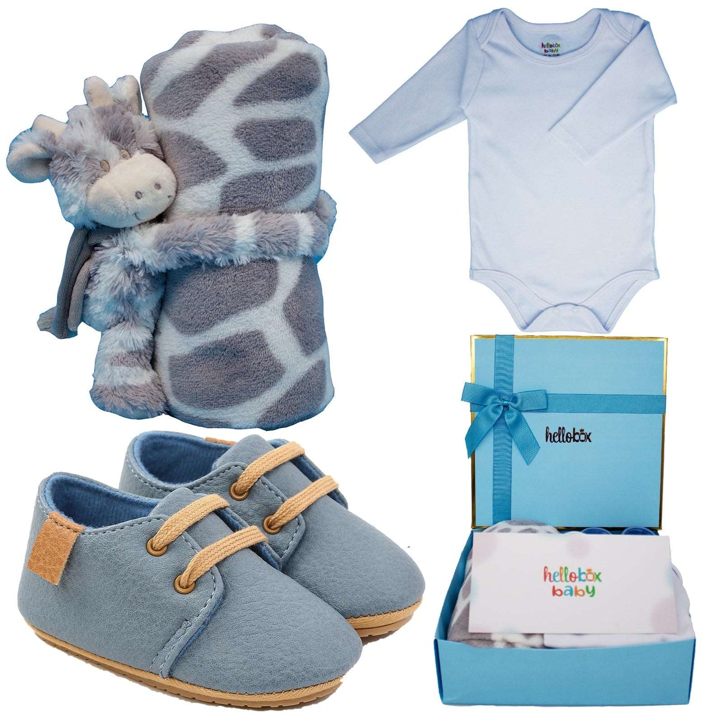 Coffret Cadeau pour nouveau-né bleu