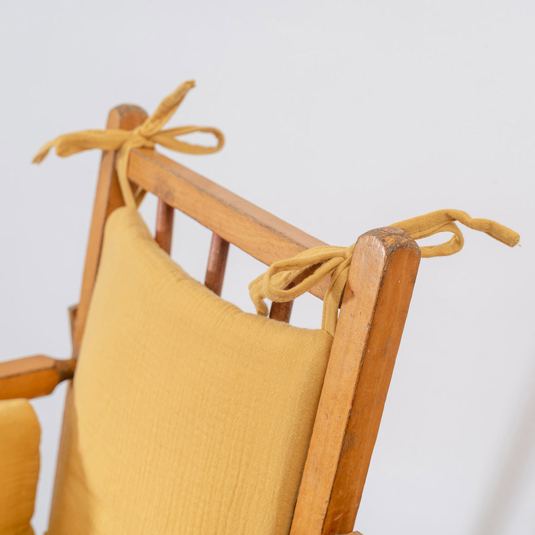 Coussin Chaise Haute en Coton Bio - Miel 🇫🇷
