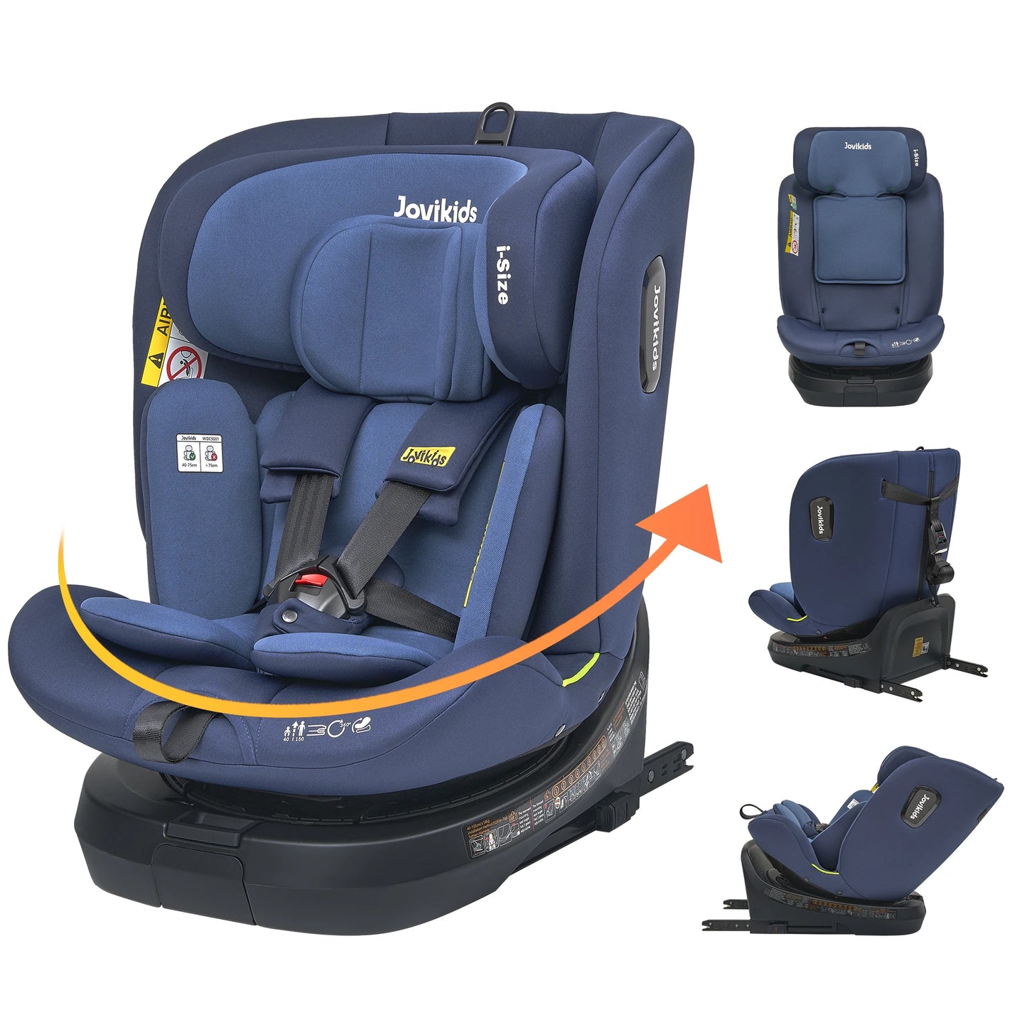 Siège auto i-Size pivotant à 360 ° Jovikids Ranger TT