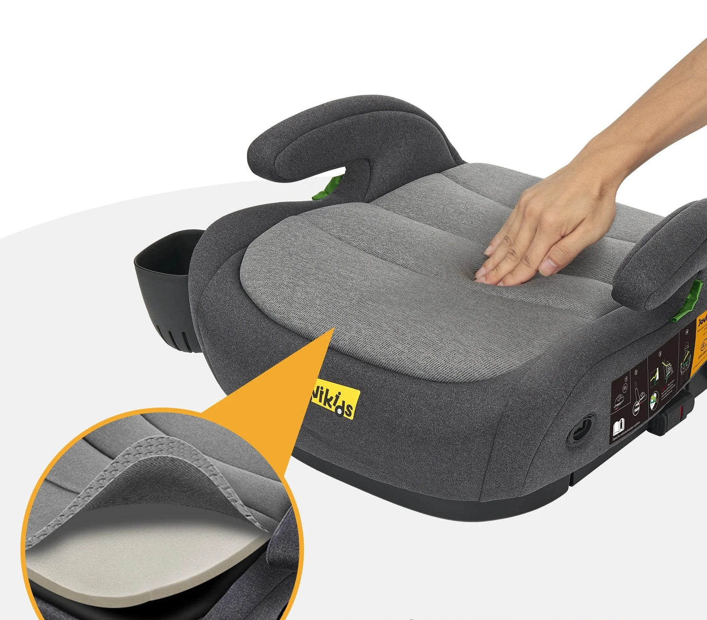 Rehausseur voiture Jovikids OHHO+ Booster avec porte-gobelet