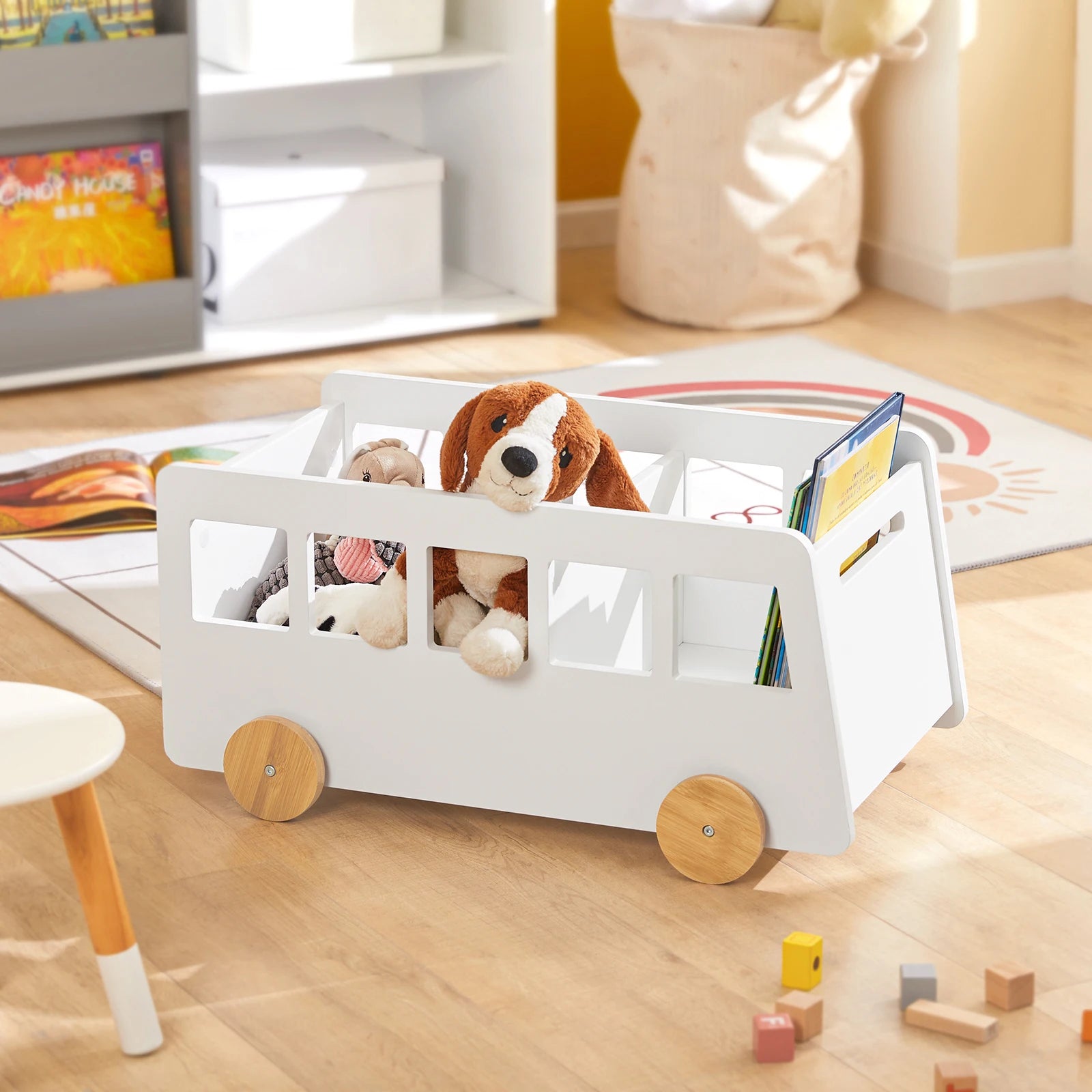 Bus de rangement pour chambre d'enfant