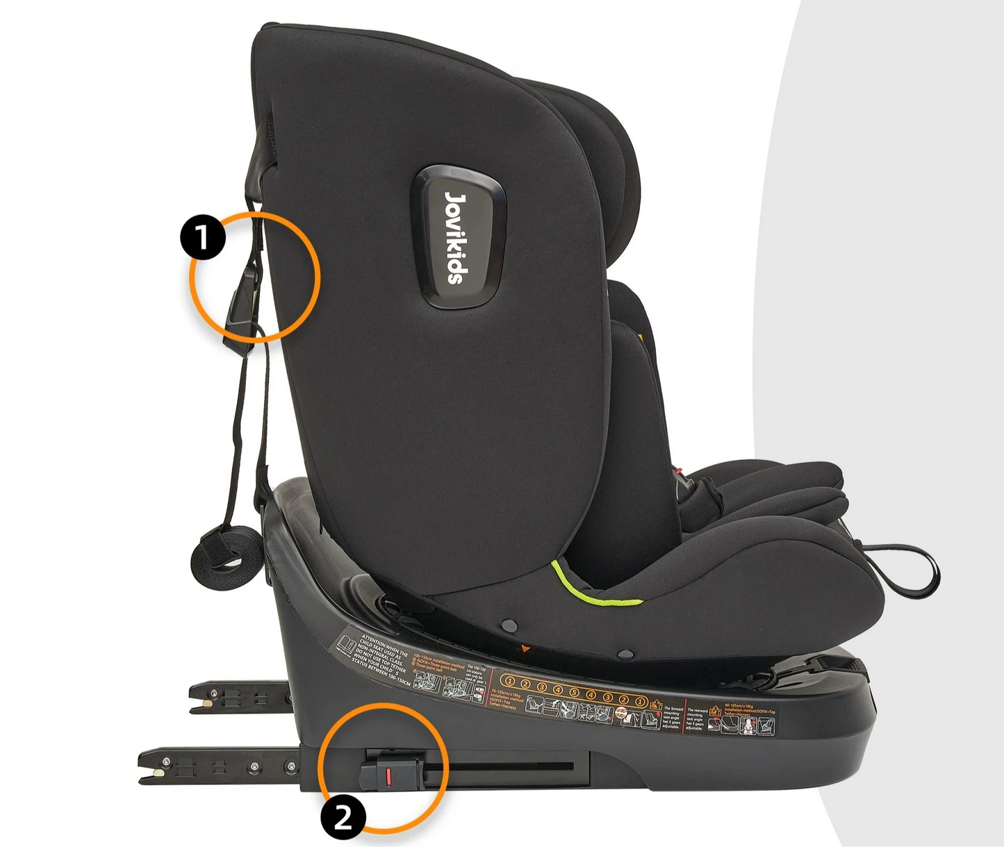 Siège auto i-Size pivotant à 360 ° Jovikids Ranger TT