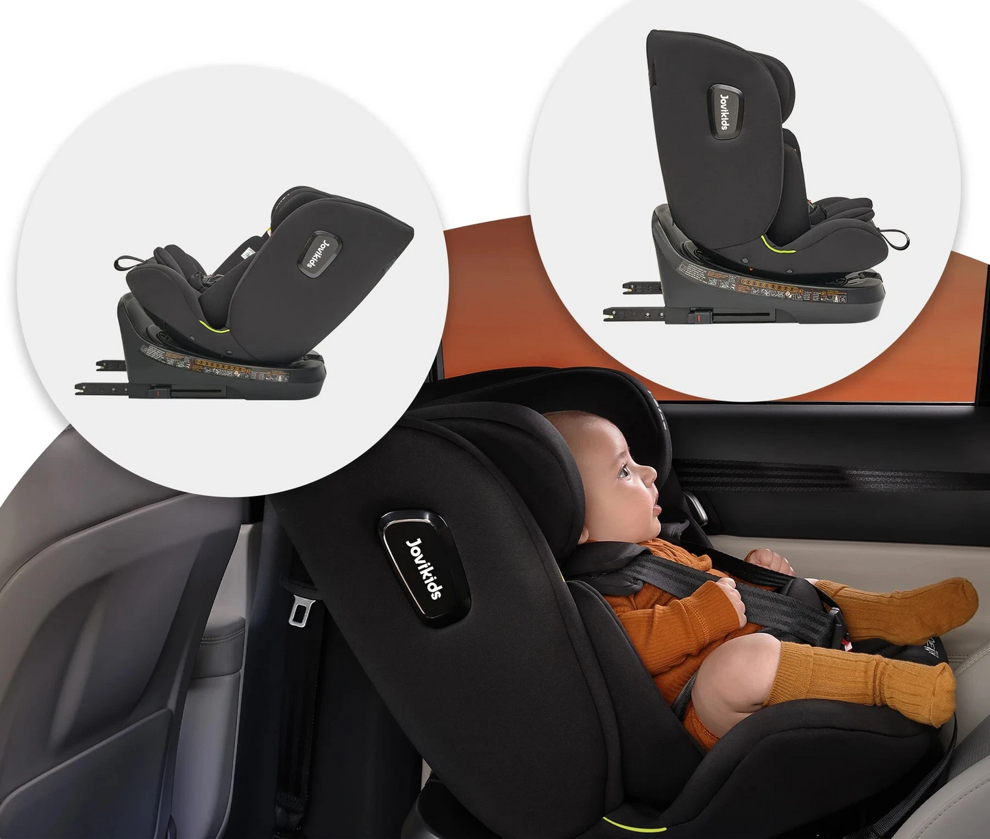 Siège auto i-Size pivotant à 360 ° Jovikids Ranger TT