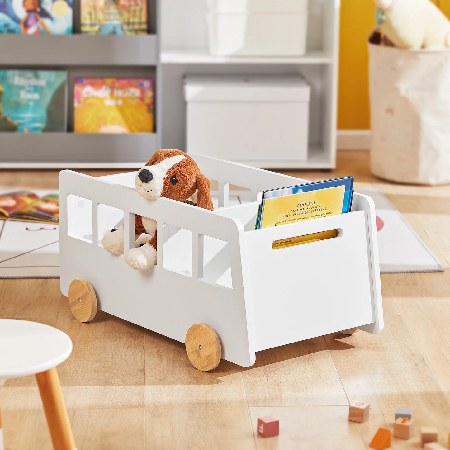 Bus de rangement pour chambre d'enfant