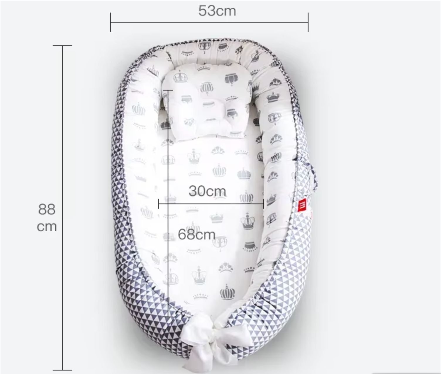 Réducteur de lit en coton respirant Petit Berceau