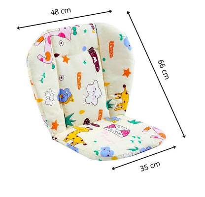 Coussin pour chaise haute et poussette jaune